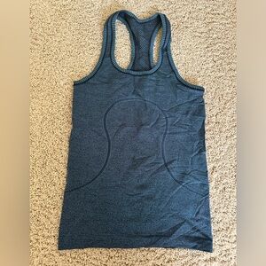 Lululemon Swiftly Tech Racerback. Hip Length. Desert Teal. Size 4.